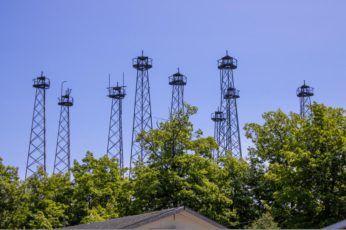 Towers at Calumet Air Force Station