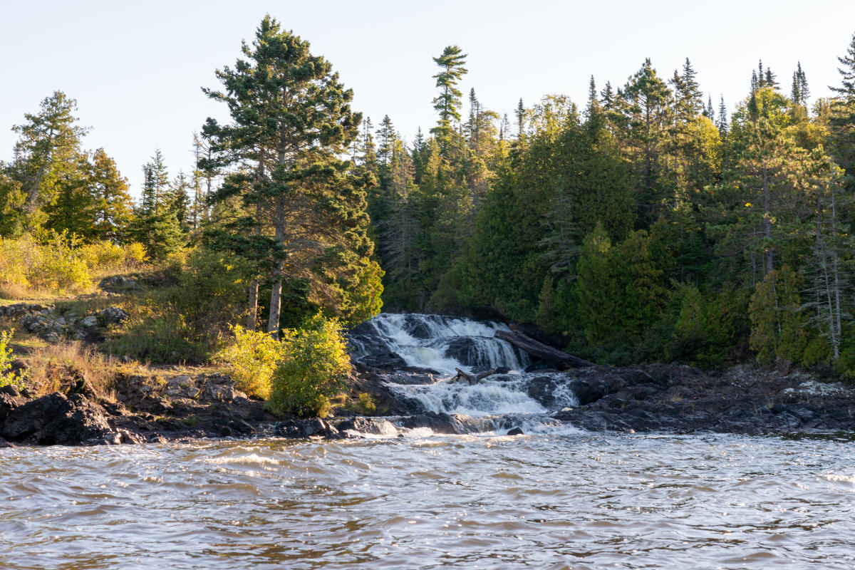 Montreal Falls from water.