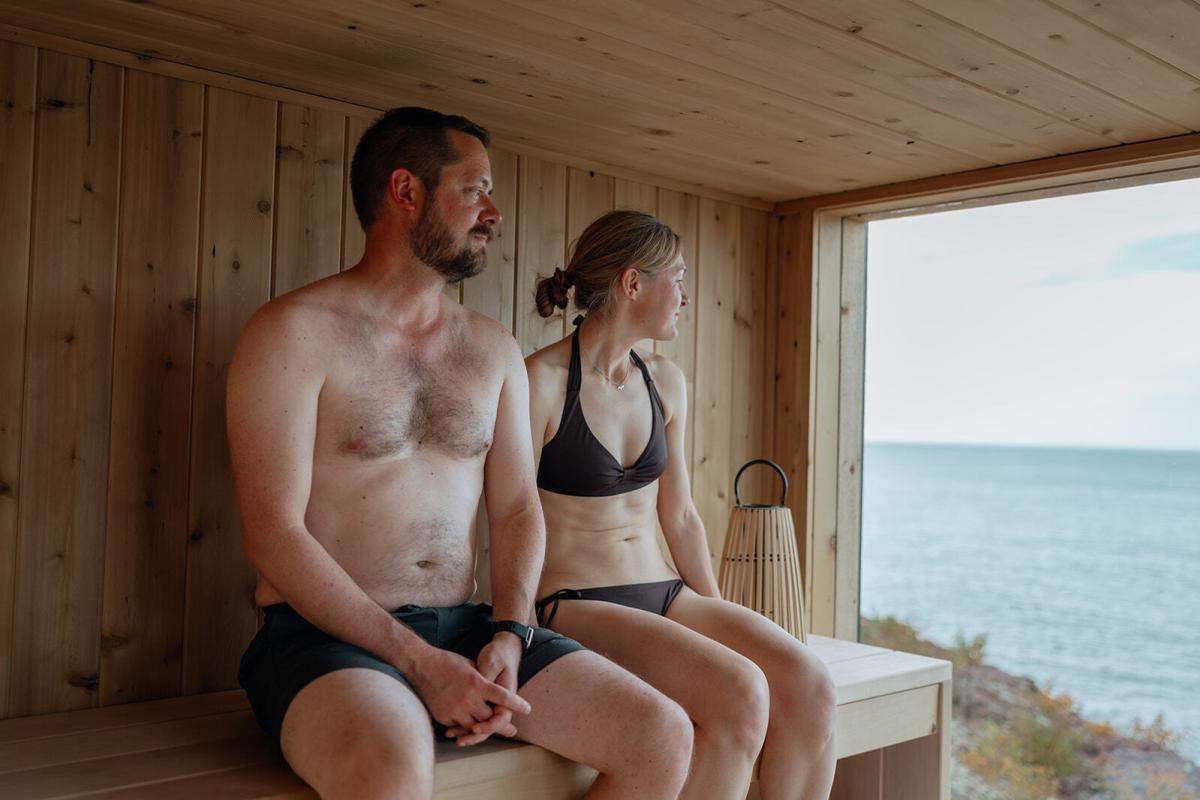 People relax in Superior Steam sauna