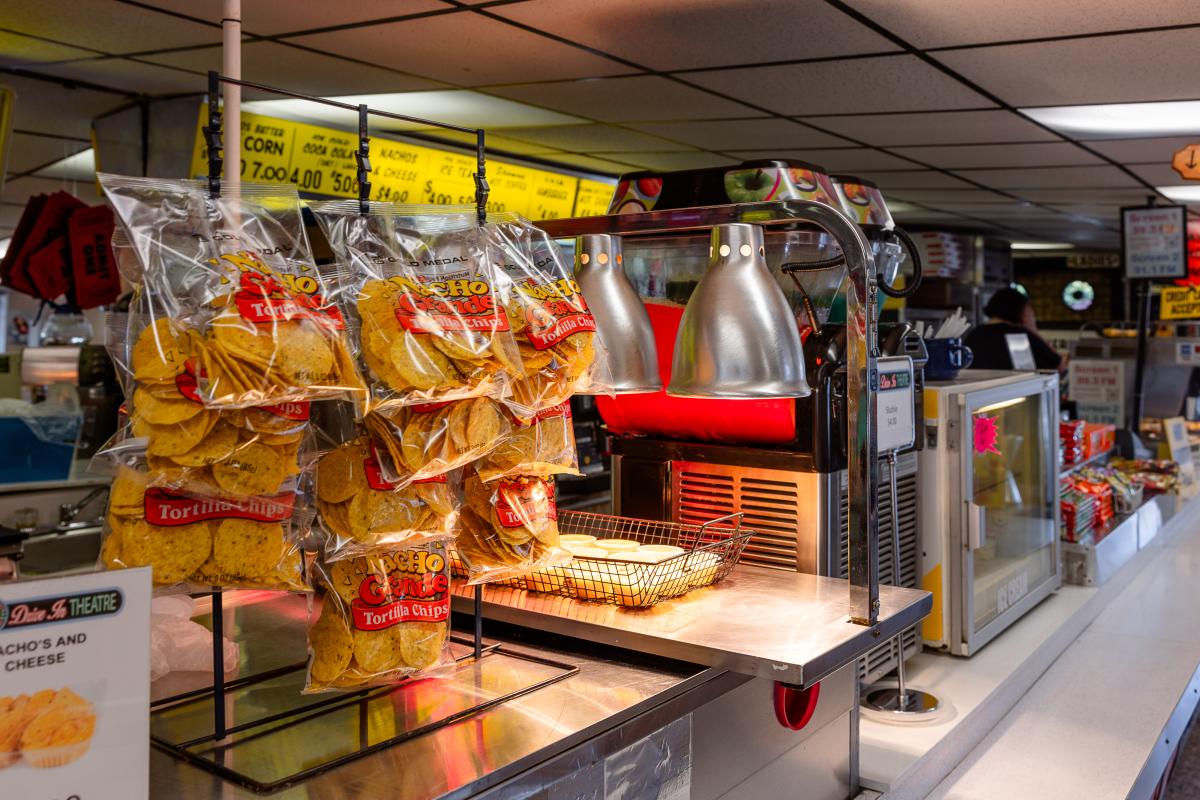 Concession stand at the Circle Drive-In in Dickson City, PA