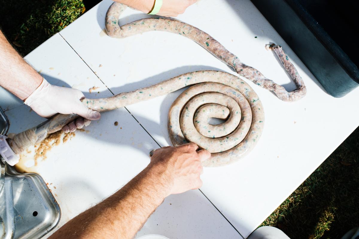 Boudin Making at Boucherie