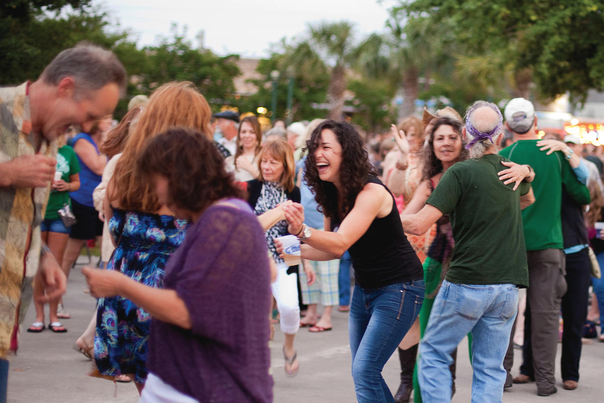 Crowd Of People Having Fun