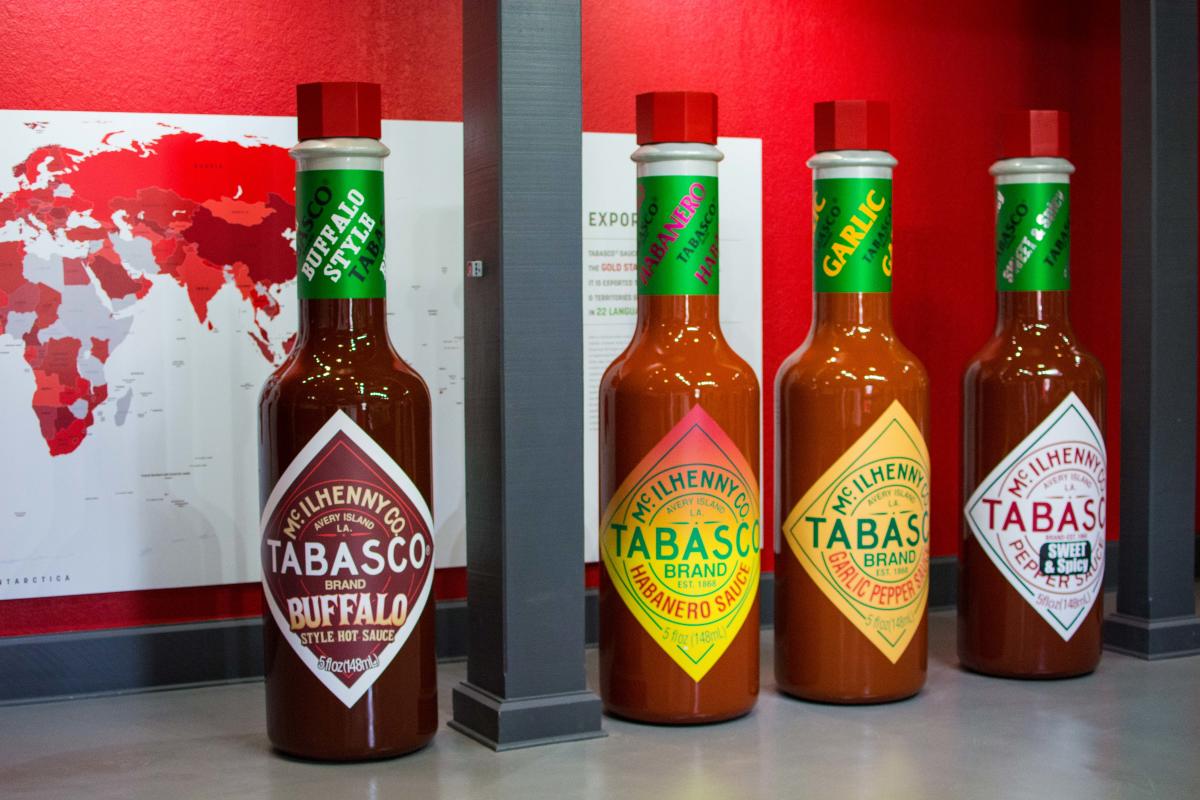 Four different TABASCO flavors