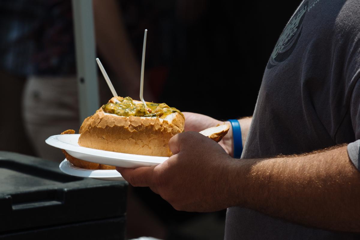 Crawfish & Spinach Bread Bowl