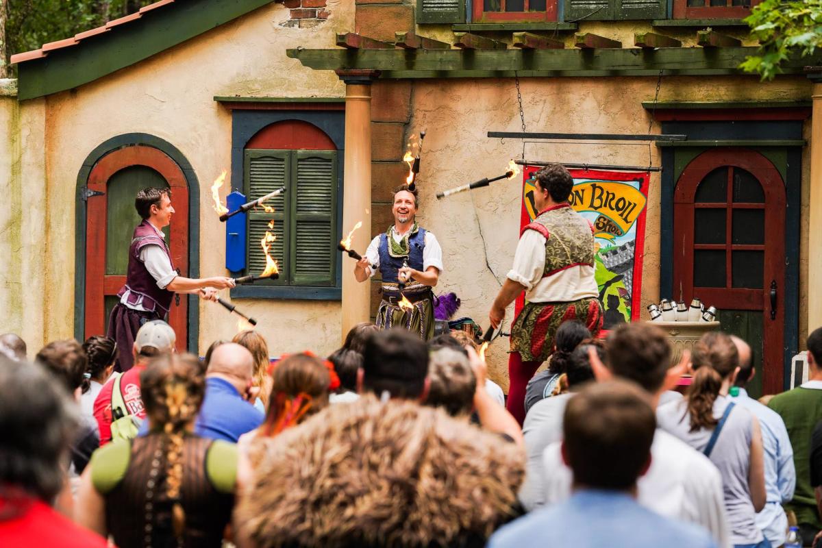Carolina Renaissance Festival fire jugglers