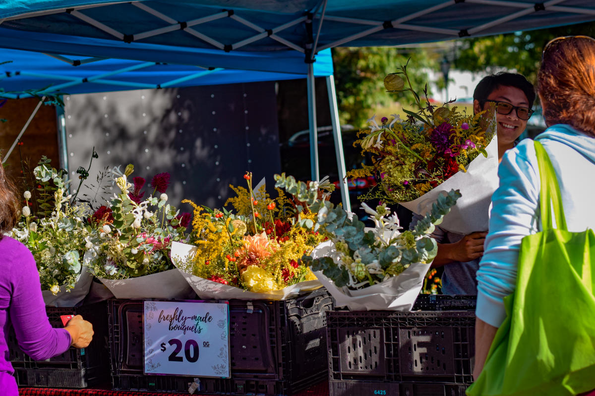 Davidson Farmer's Market Flower Vendor