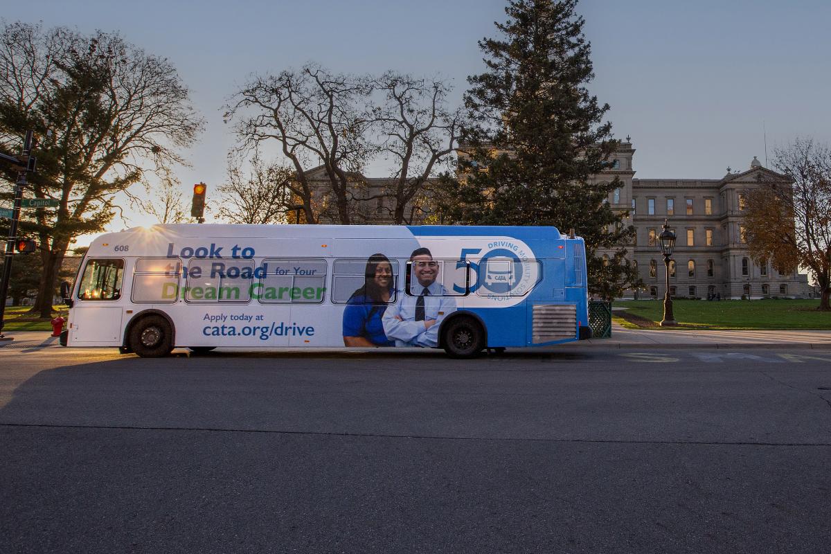 CATA Bus in front of Capitol