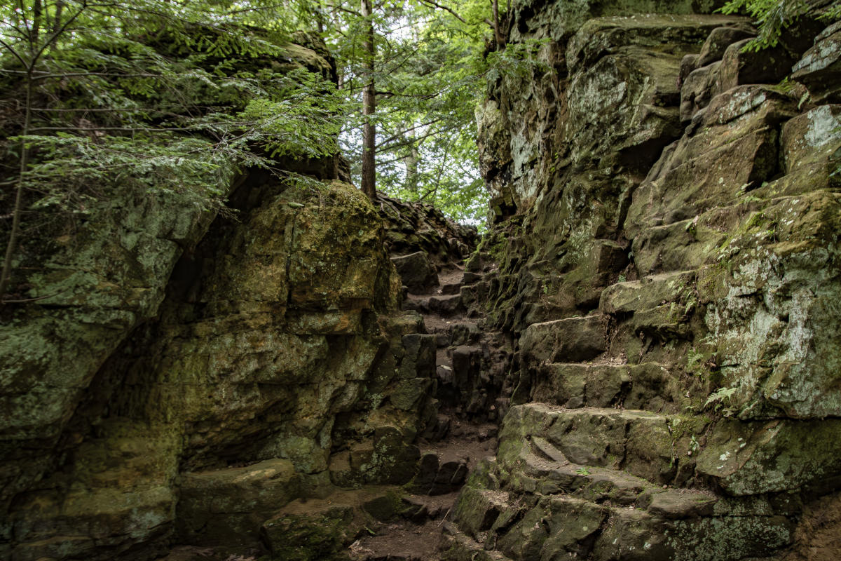 The rock ledges of Grand Ledge