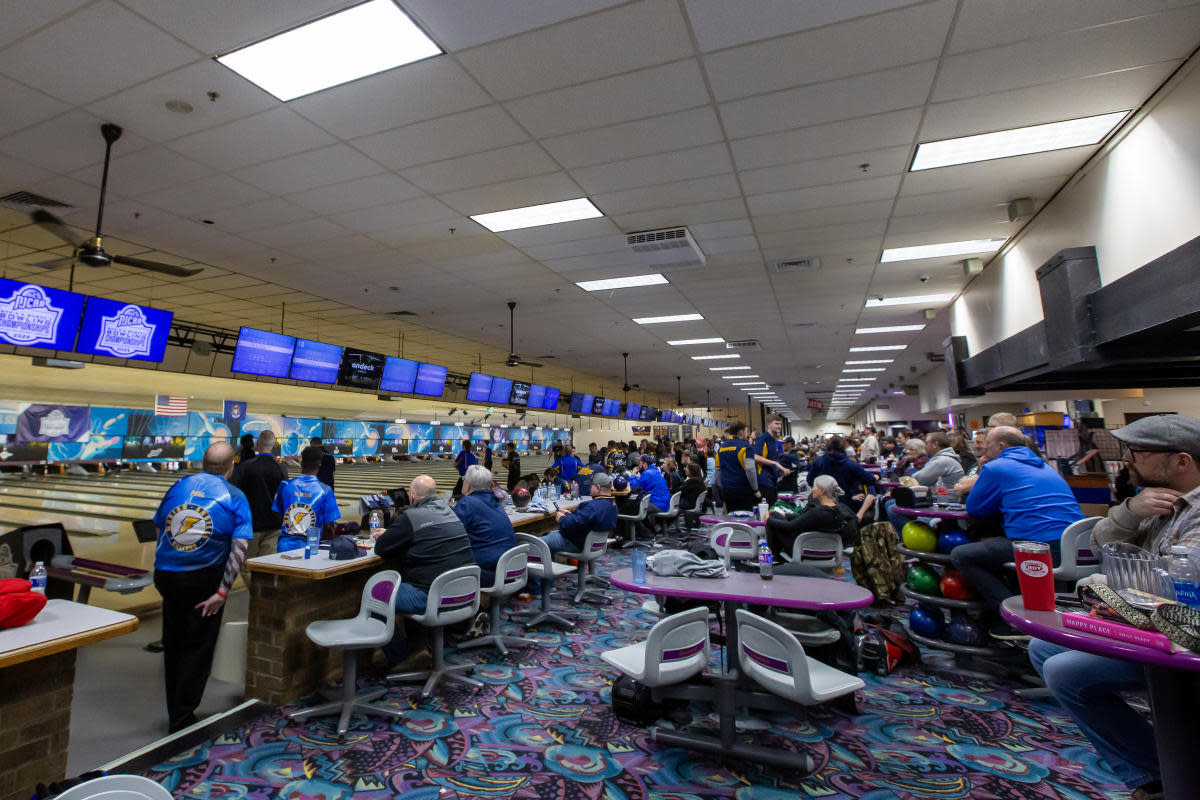 A full bowling alley