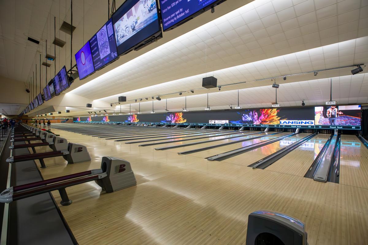 Bowling lanes at Royal Scot Golf & Bowl