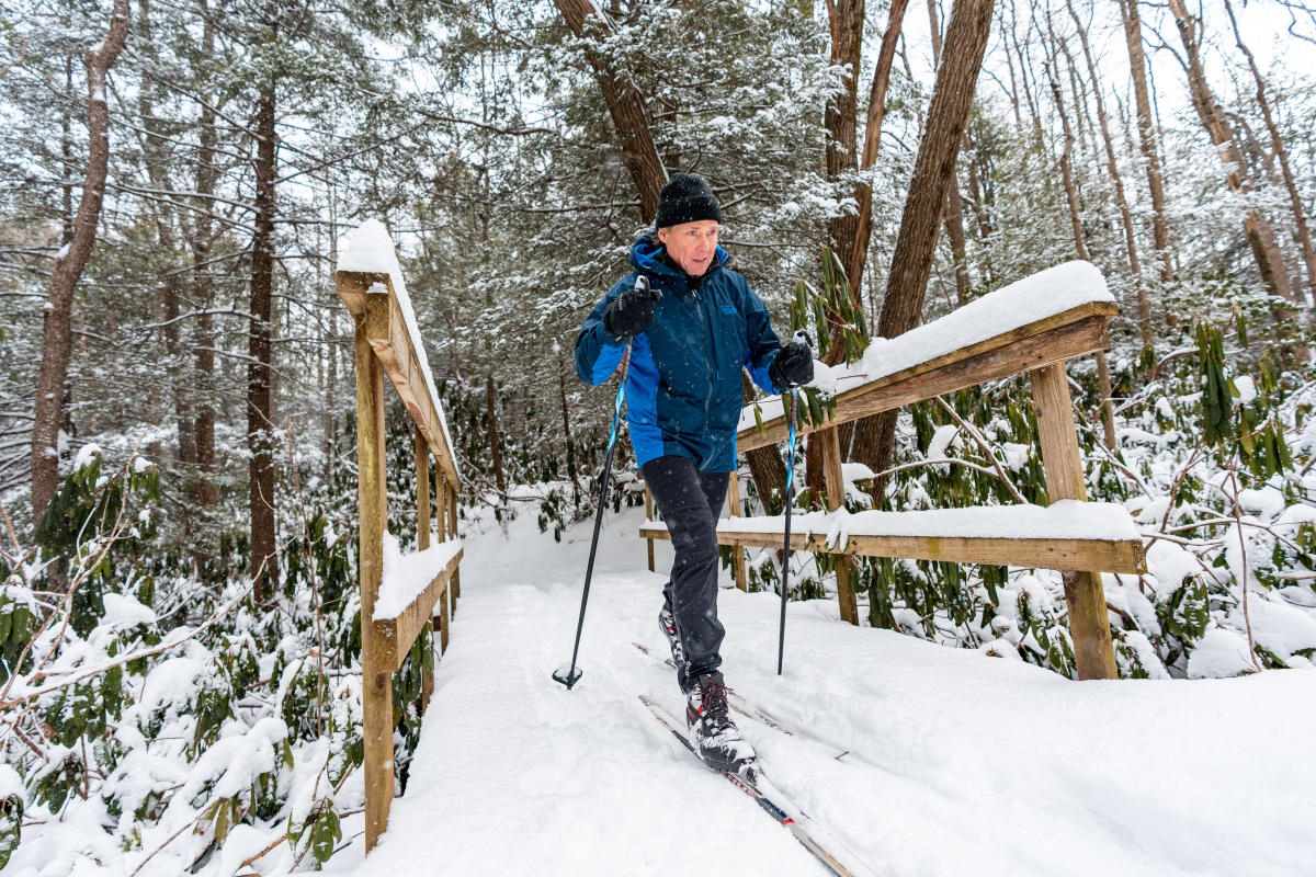 Laurel Mountain features a great network of trails for cross country skiers