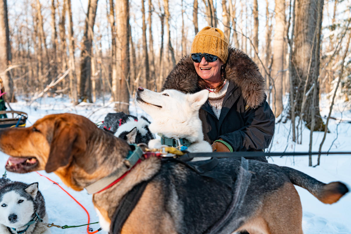 Carmen Rose says of dogsledding in the Laurel Highlands, "It's my church."