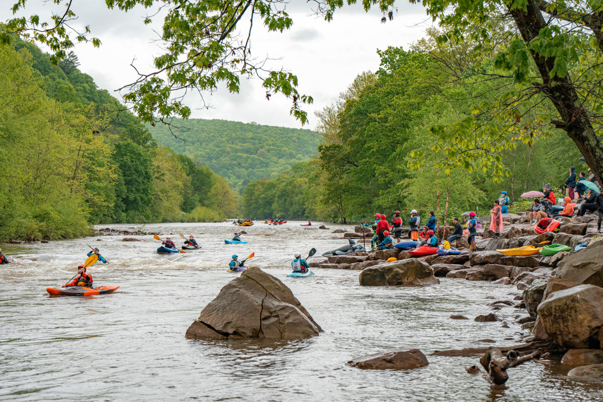 Whitewater enthusiasts at the Stonycreek Rendezvous