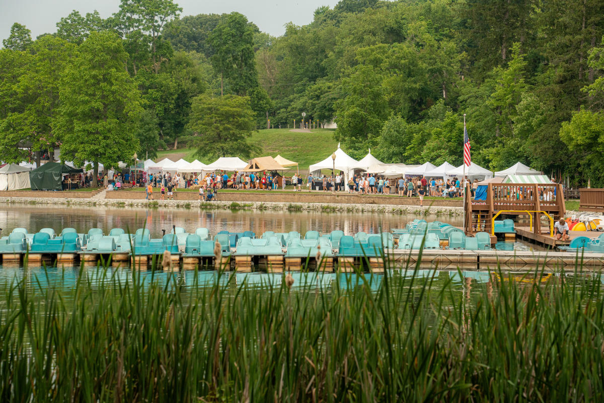 Twin Lakes Park, located just outside Greensburg, hosts events such as the Westmoreland Arts & Heritage Festival.