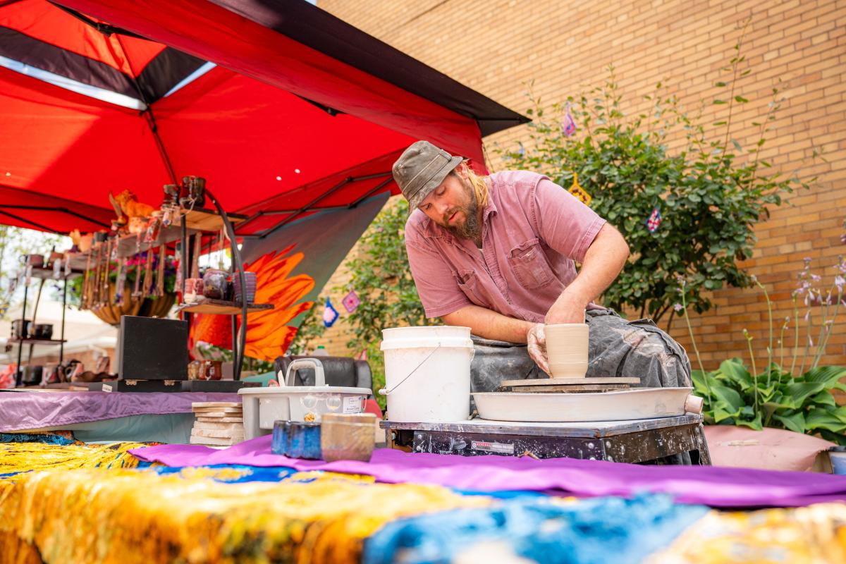 Somerset welcomes the bright and colorful Uptown Chalk the Block Festival July 26-28, 2024.