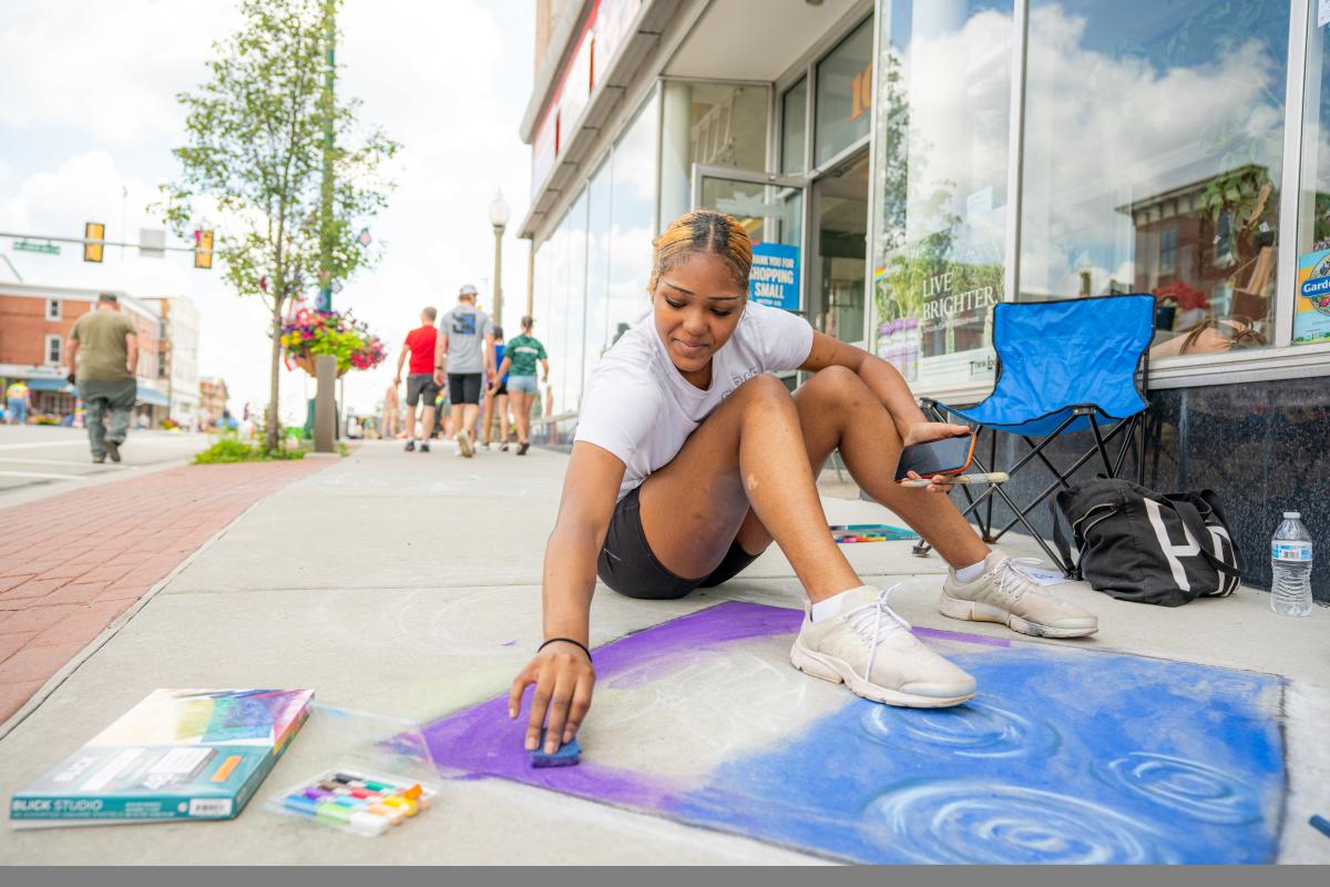 Somerset welcomes the bright and colorful Uptown Chalk the Block Festival July 26-28, 2024.