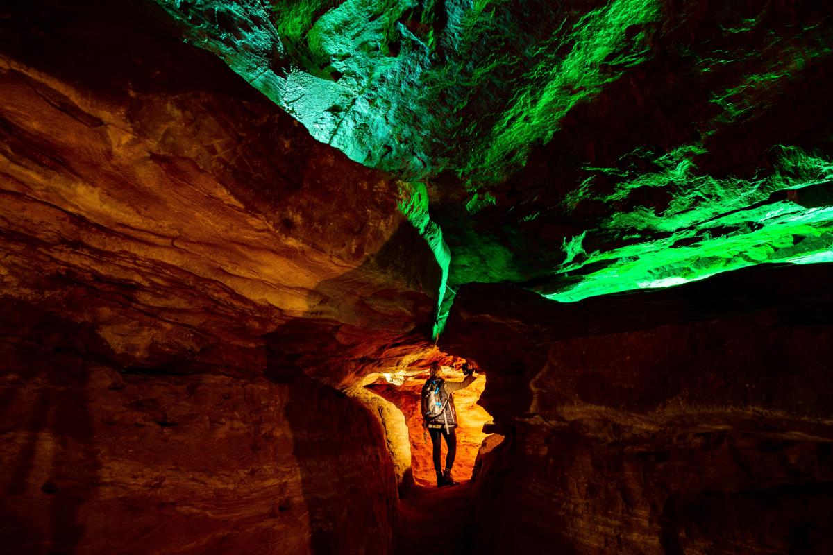 Laurel Caverns in Farmington is the largest cave in the Northeastern U.S.