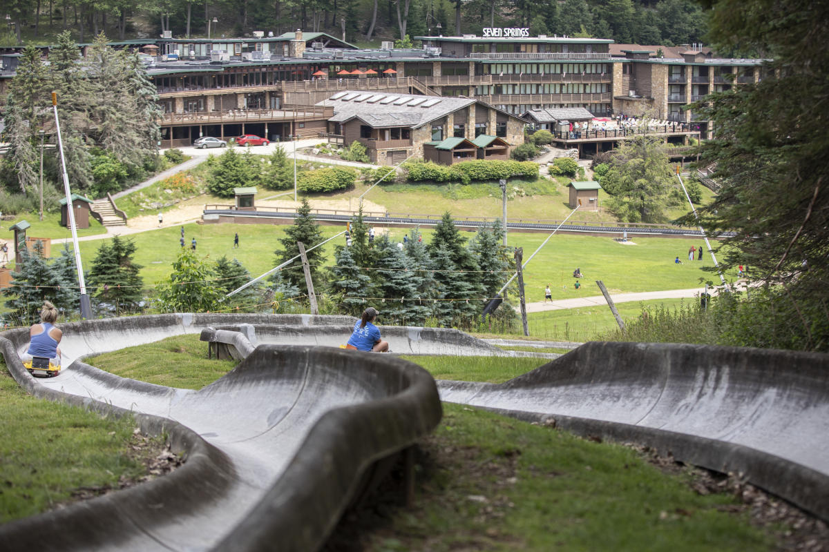The Alpine Slide at Seven Springs Mountain Resort