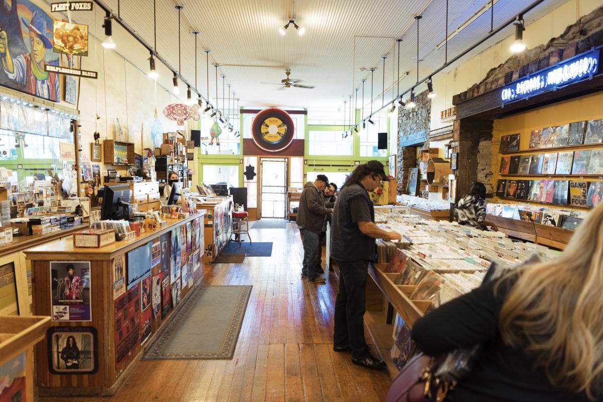 Love Garden Sounds Record Store in Downtown Lawrence Kansas