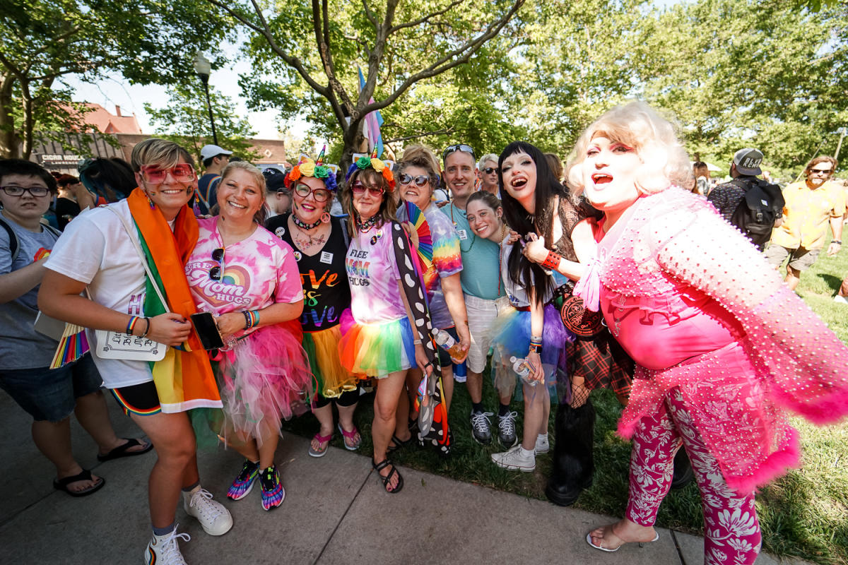 Pride Parade in Downtown Lawrence Kansas