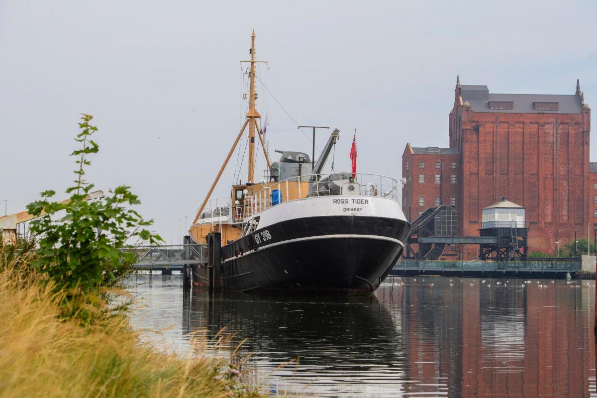 picture of a boat on the water in Grimsby