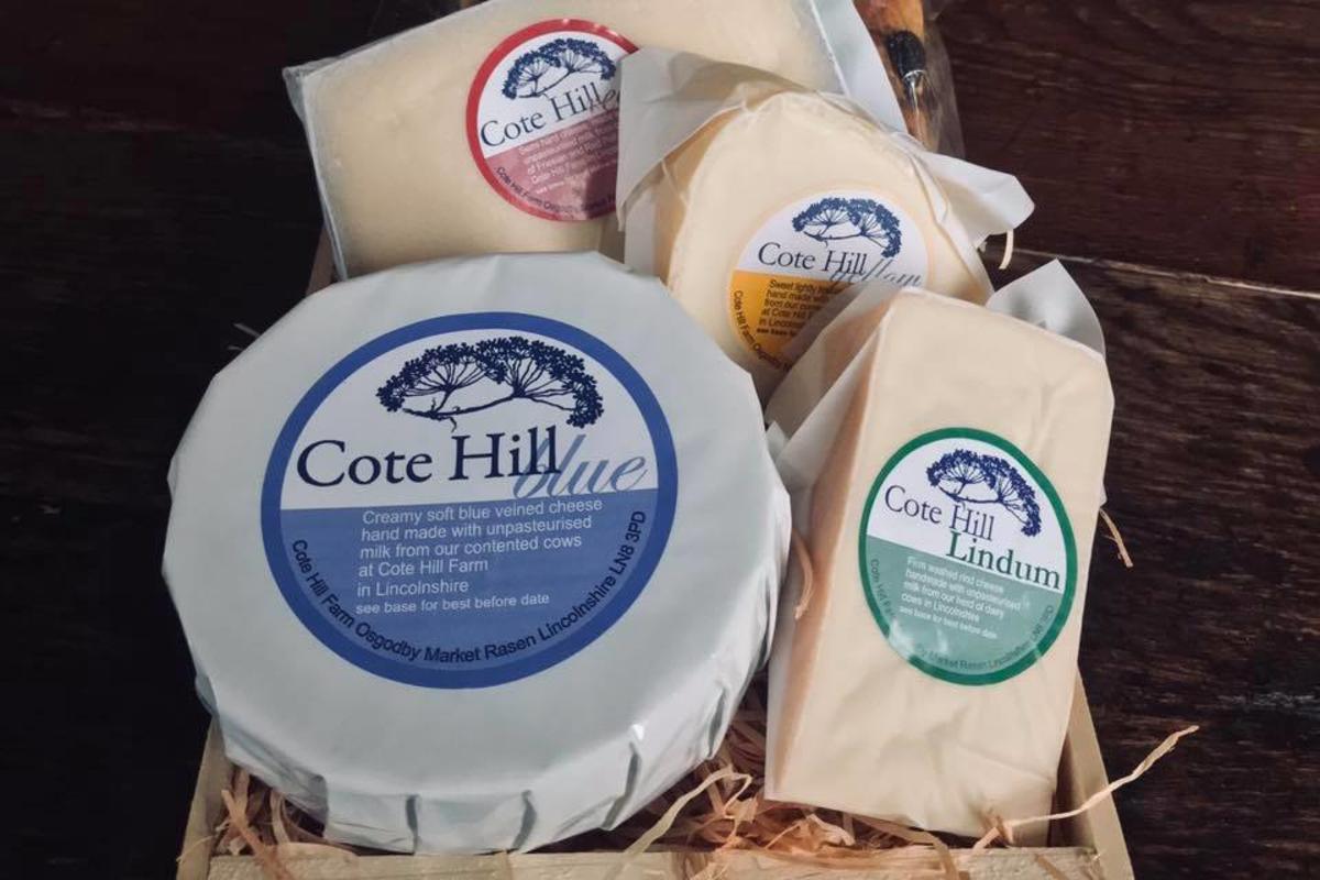 a variety of flavours of Cote Hill Cheese
