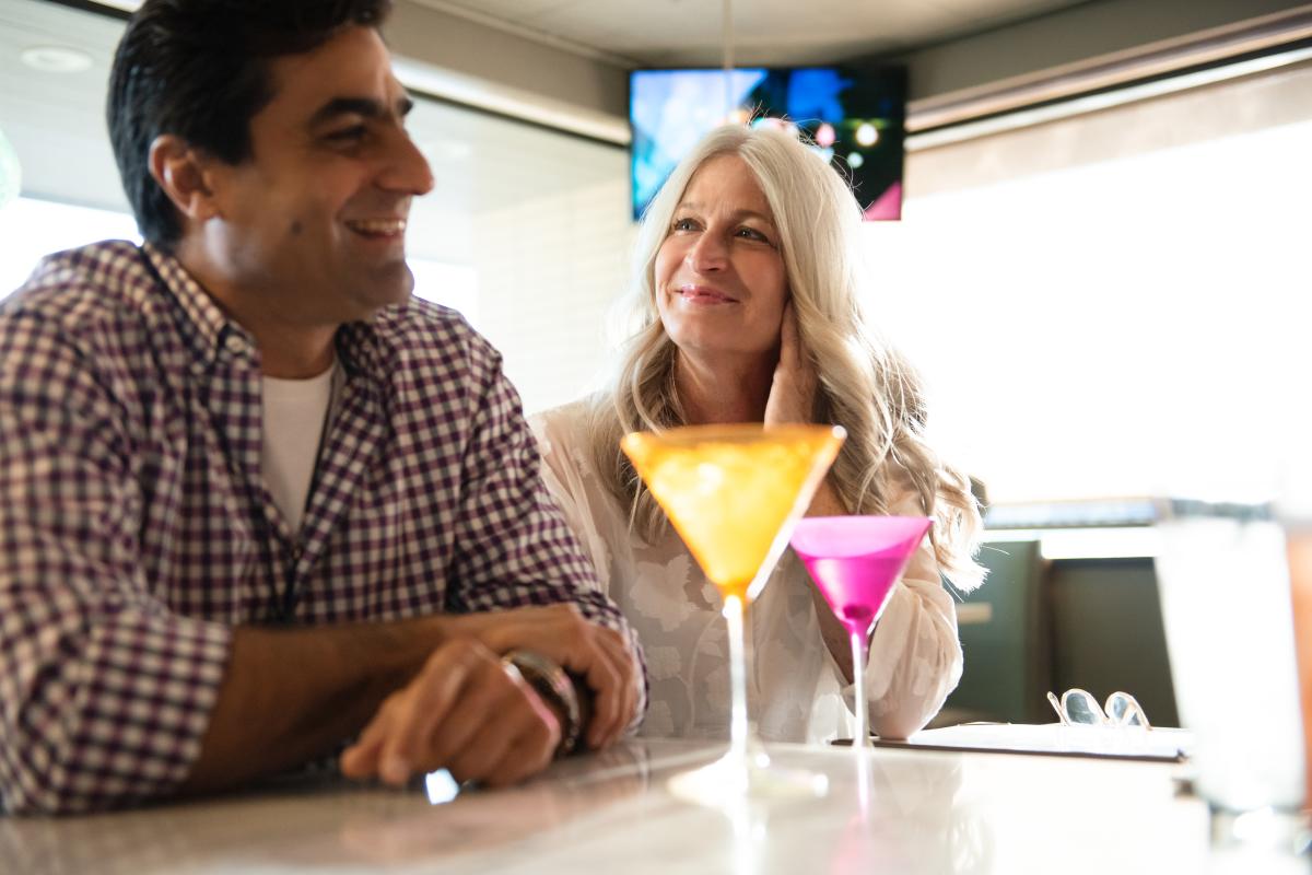 Couple with drink