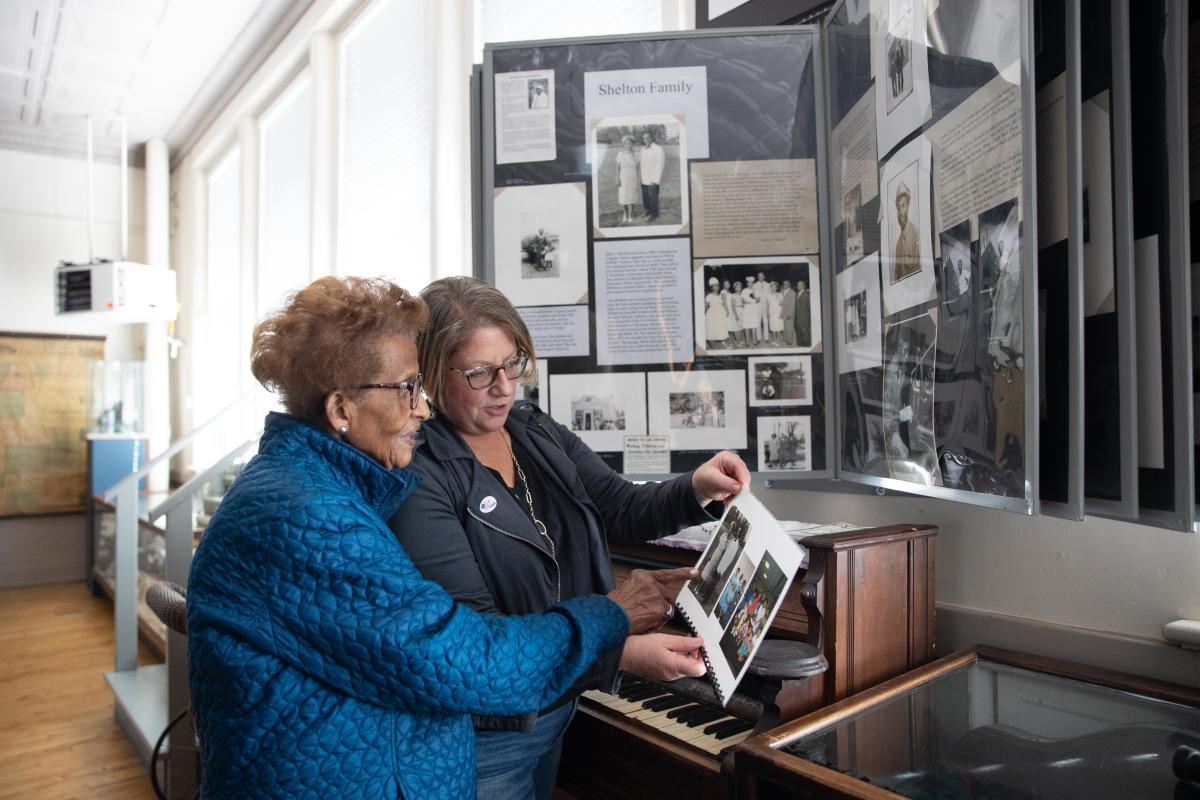 Women at Exhibit at Big Springs