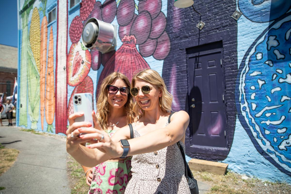Women Taking Selfie Farmers Spectrum