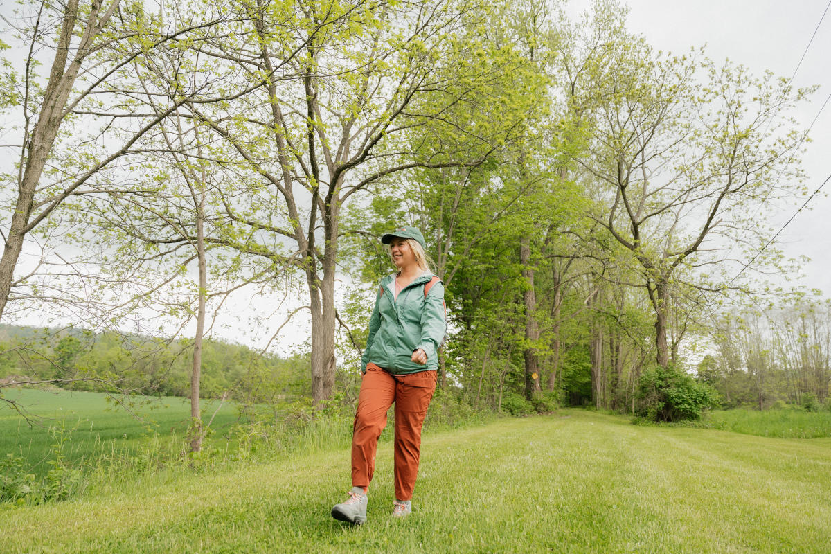 Woman hiking on Greenway
