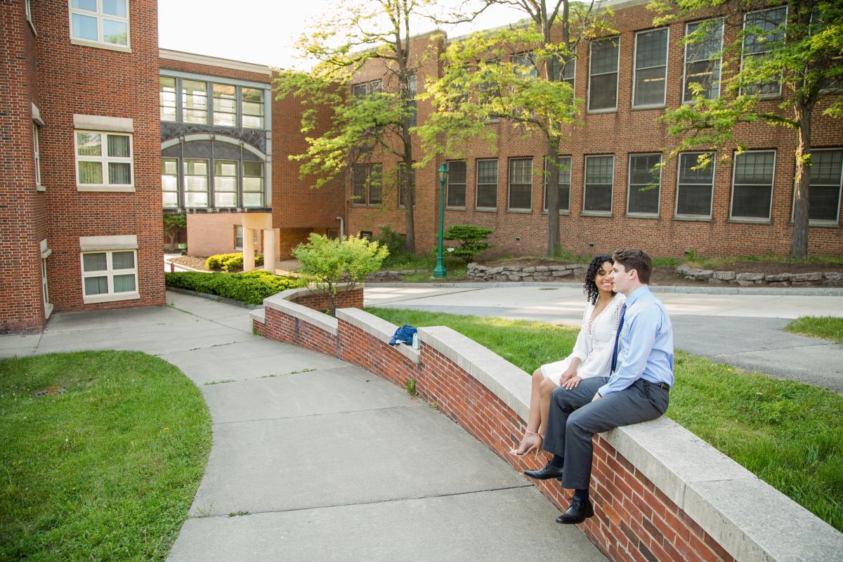 Two Students on Campus