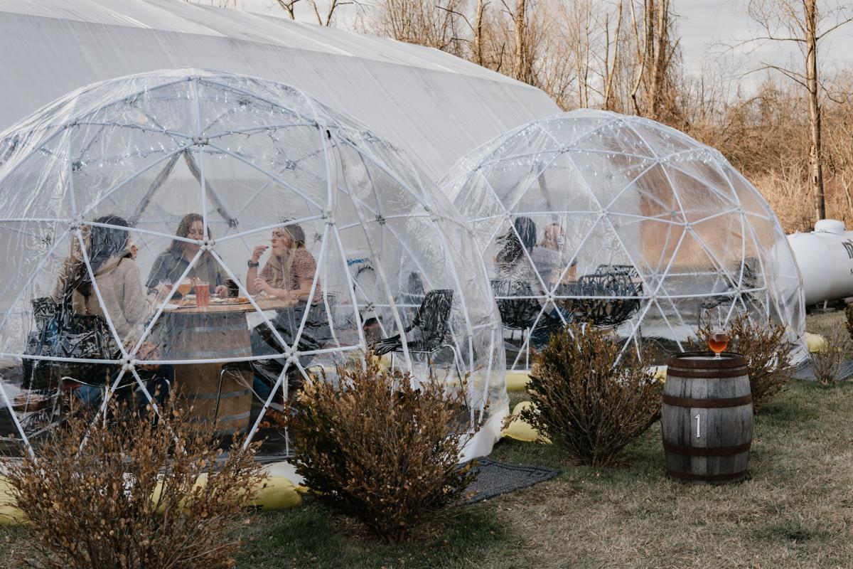 Igloos at No BS Brew Company