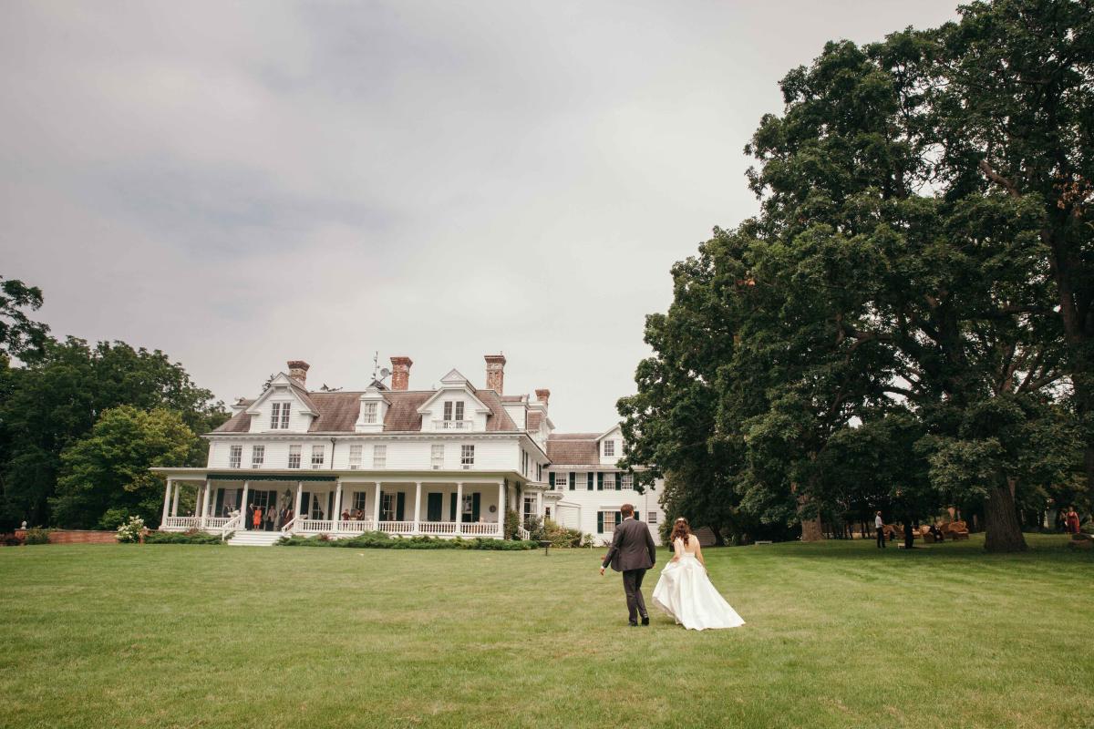 Outside Wadsworth Homestead