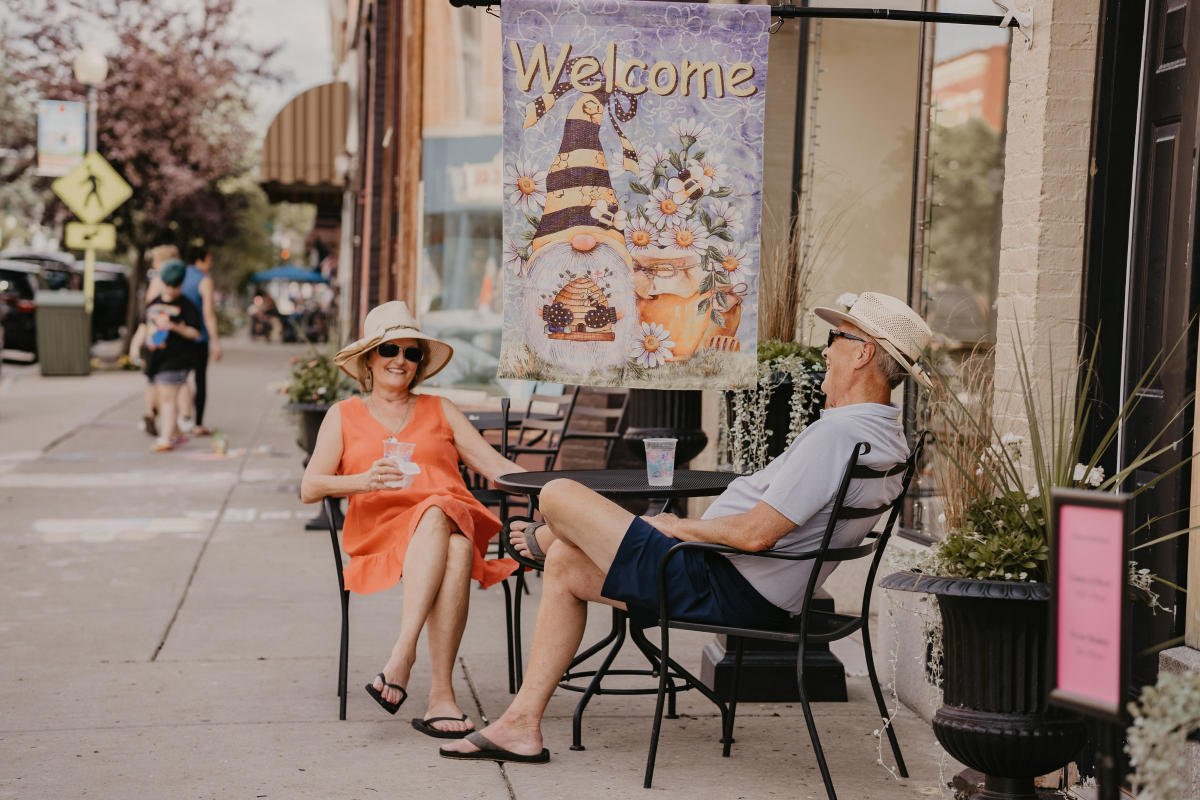 Couple Patio Dining