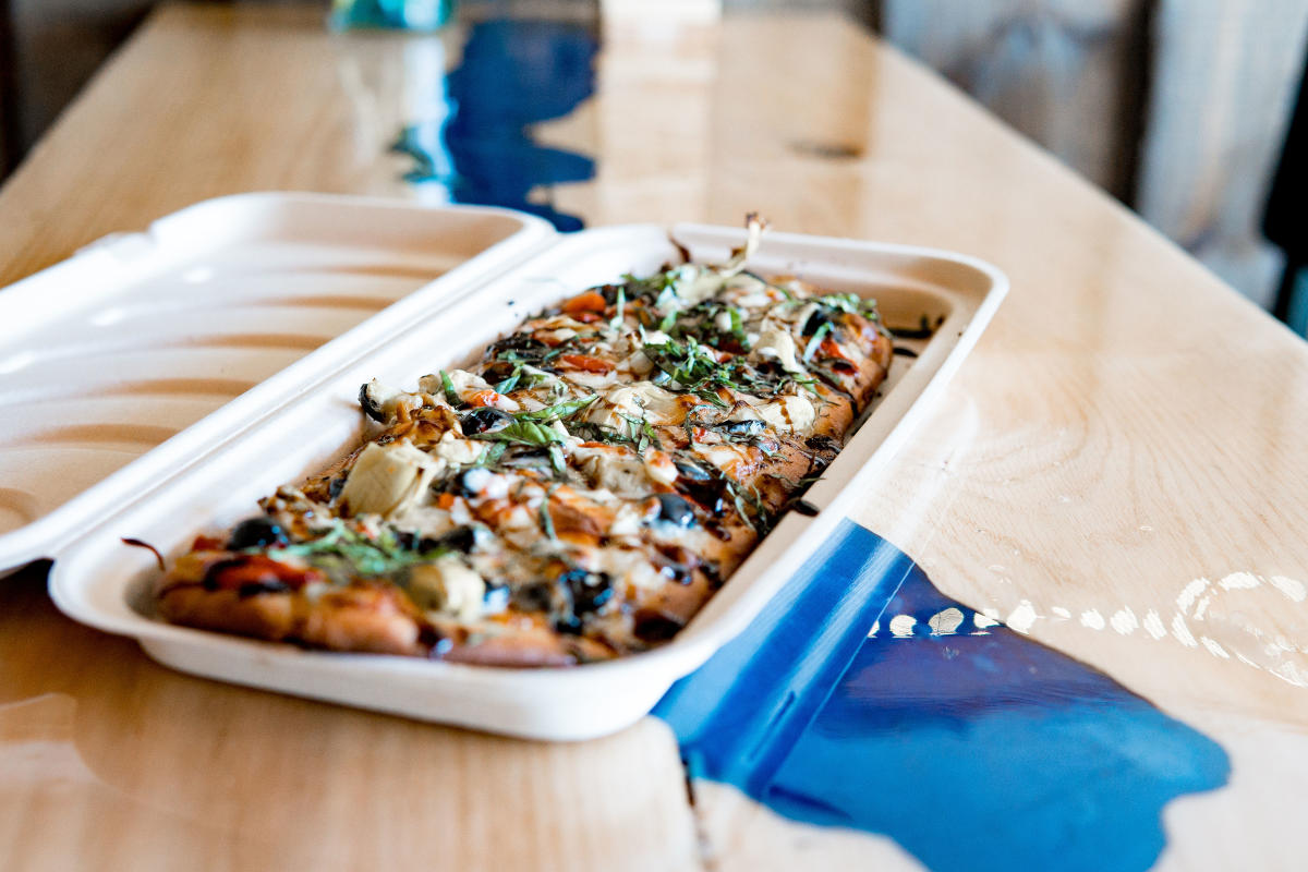 Pizza at Lake BBQ