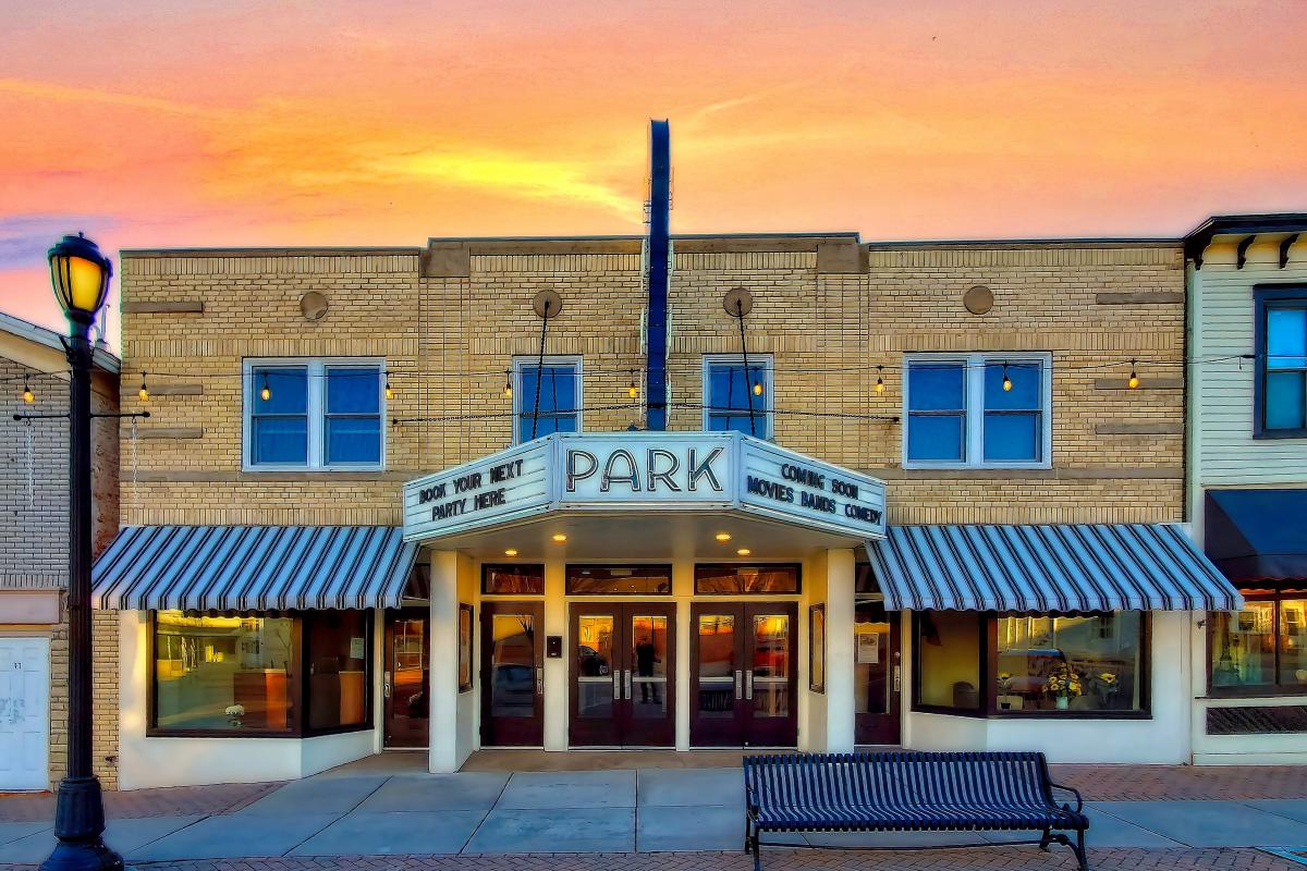 Avon Park Theater at Sunset