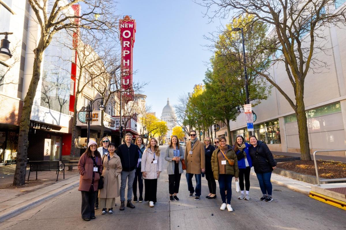 Walking Tour Group on State Street