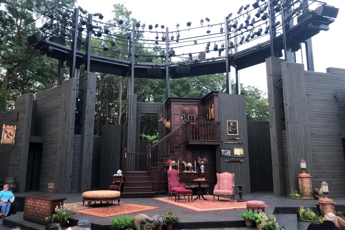 The stage setup at American Players Theatre