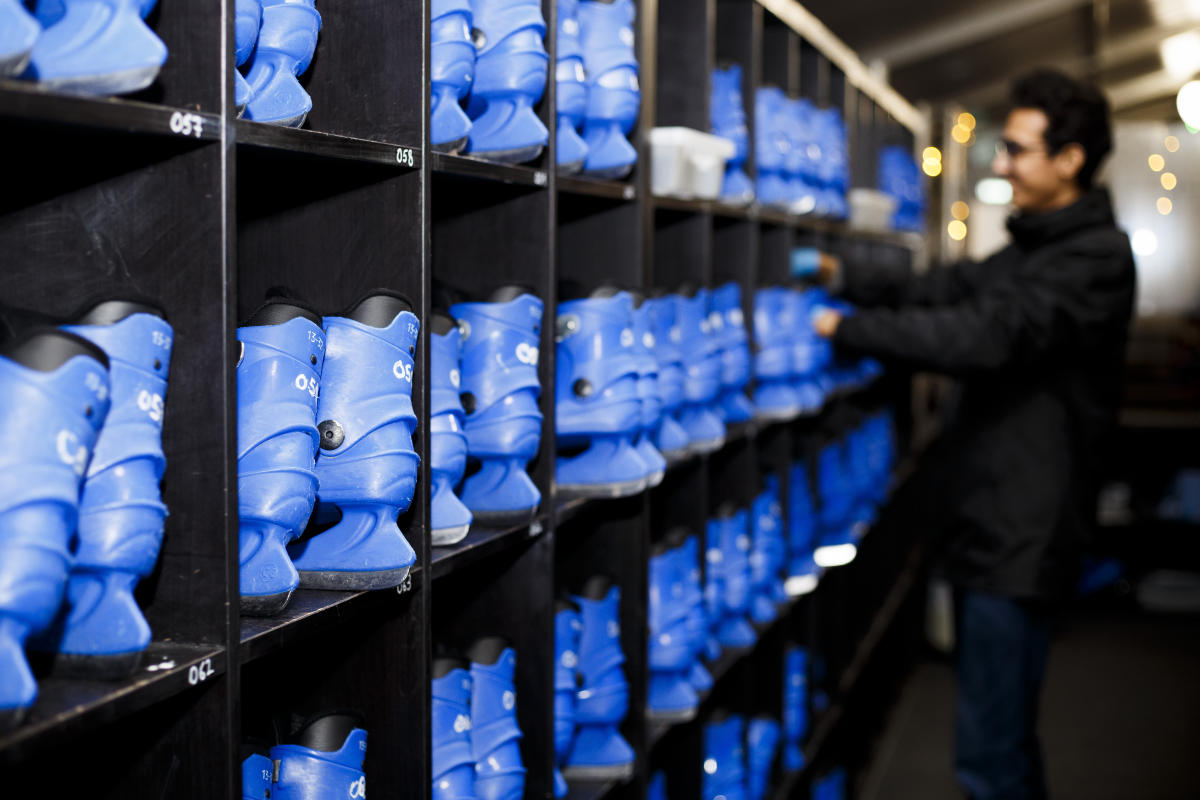 Ice skating boots