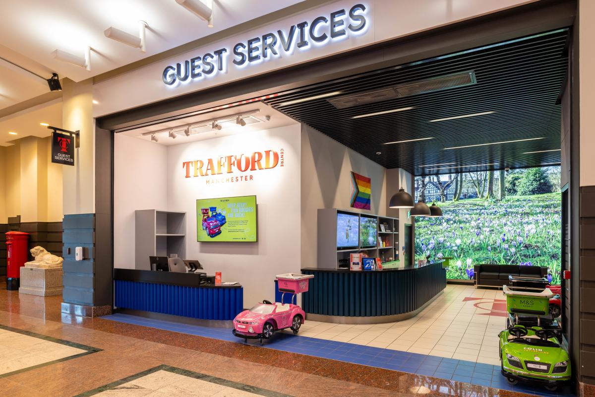 Guest services at Trafford Centre