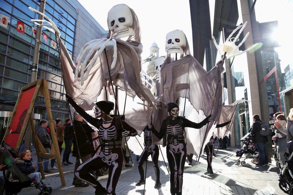 Halloween in the City parade in Manchester