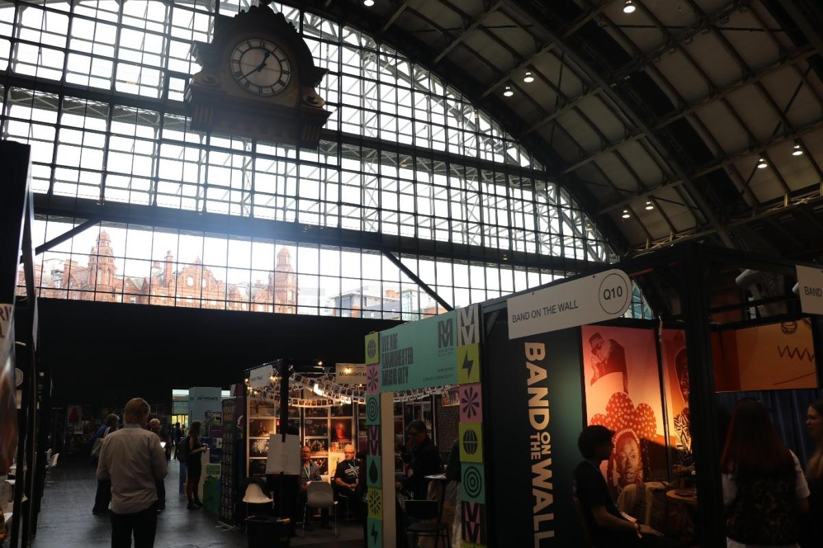 Exhibition stands in Manchester Central for WOMEX