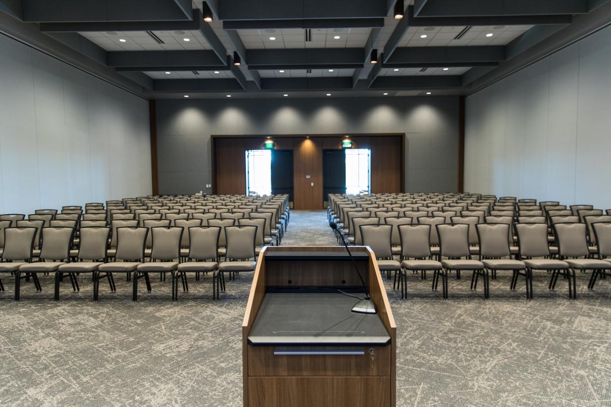 Meeting room at the Northern Center, located in Michigan's Upper Peninsula, USA