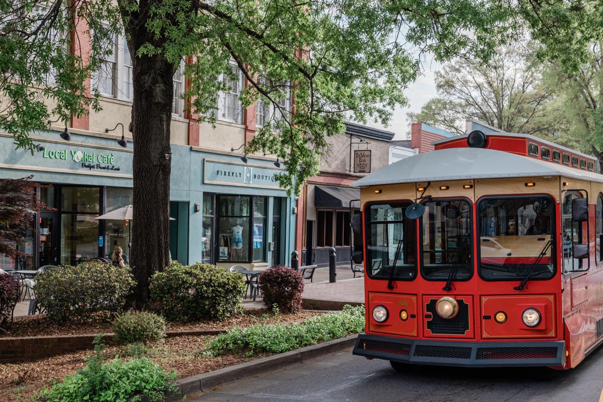 Trolley in Downtown