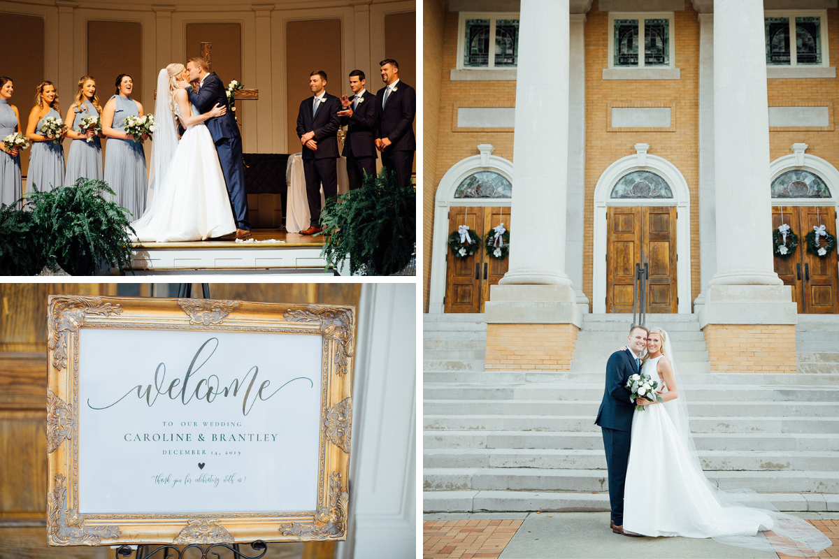 Magnolia Ballroom wedding collage