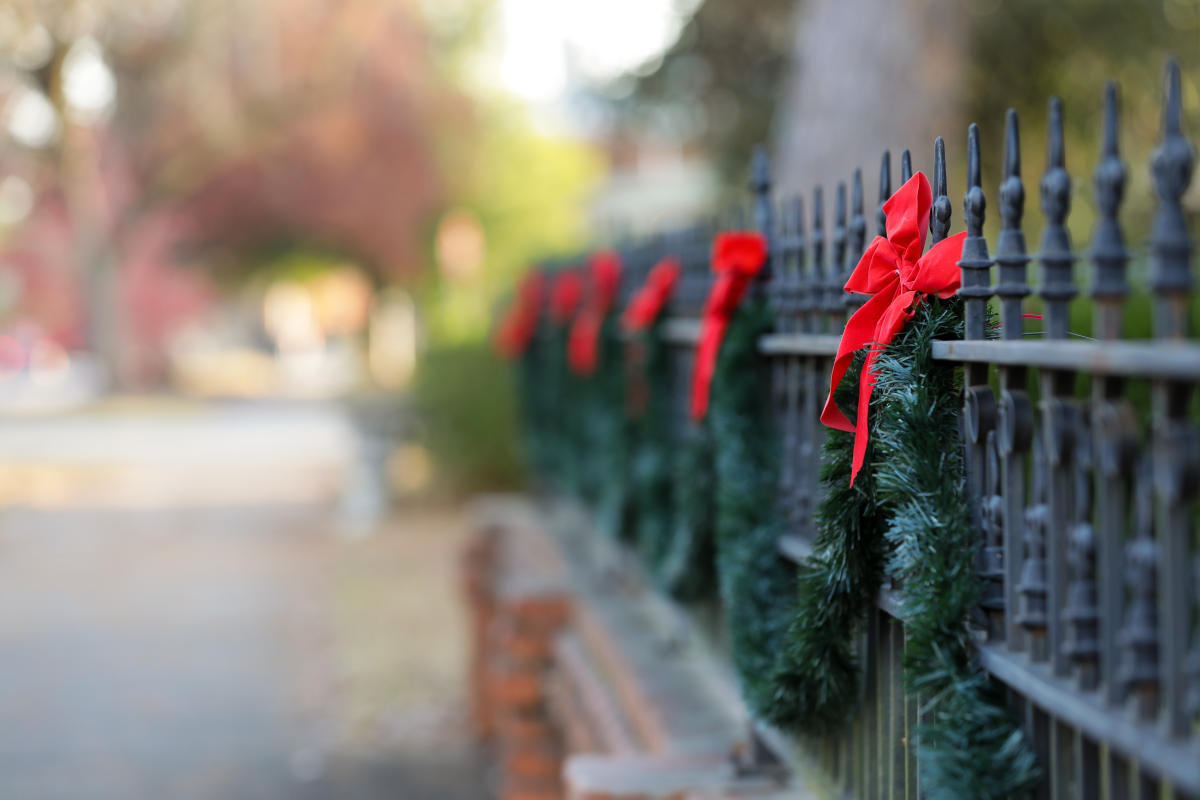 Christmas fence