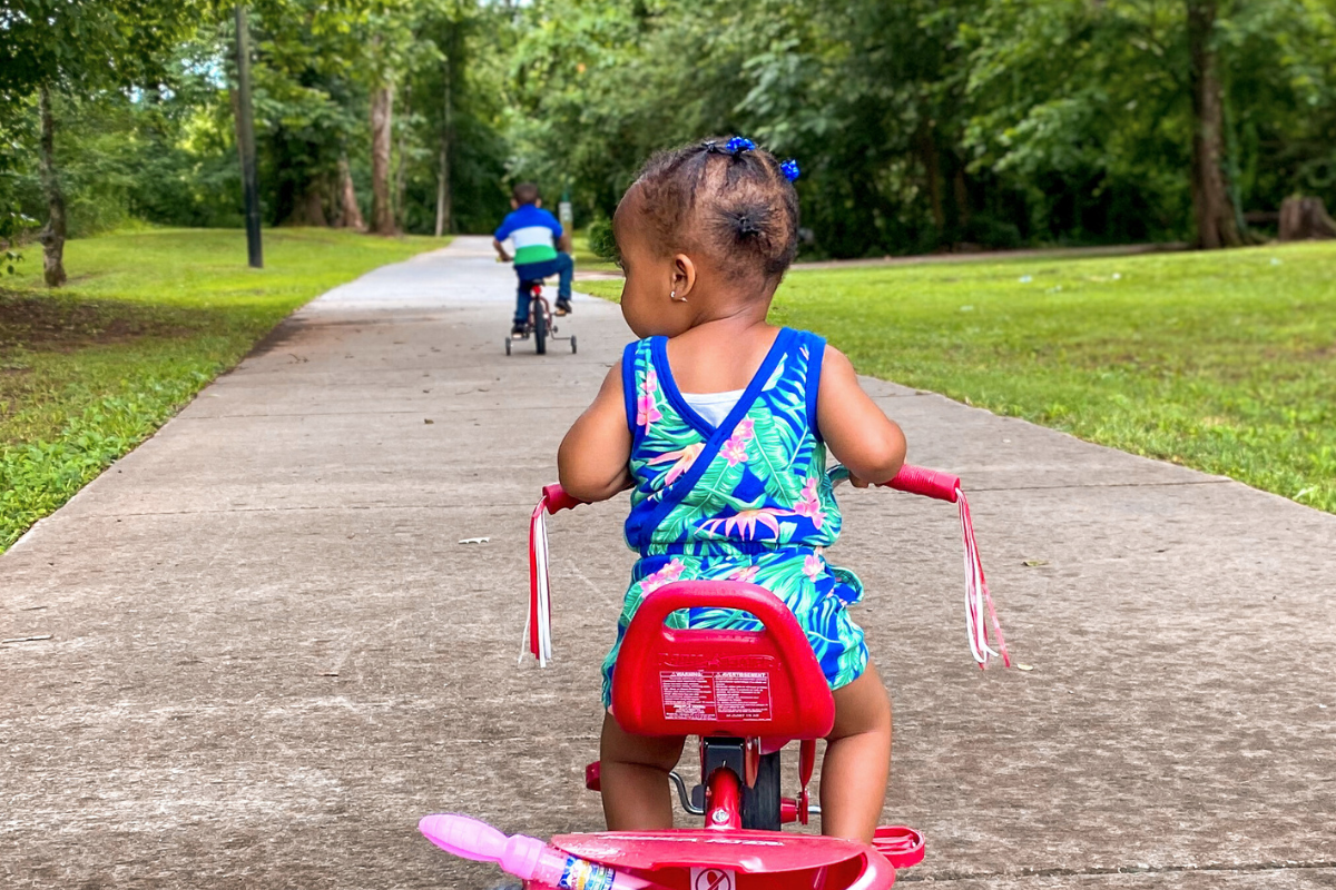 greenway girl on bike
