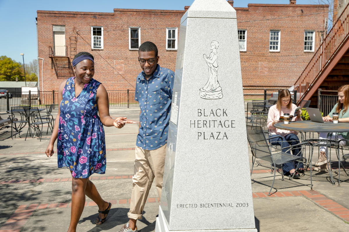 Black Heritage Plaza Marker