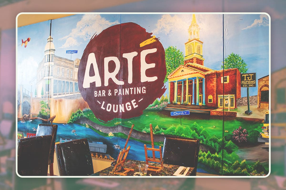 Mural at Arte Lounge