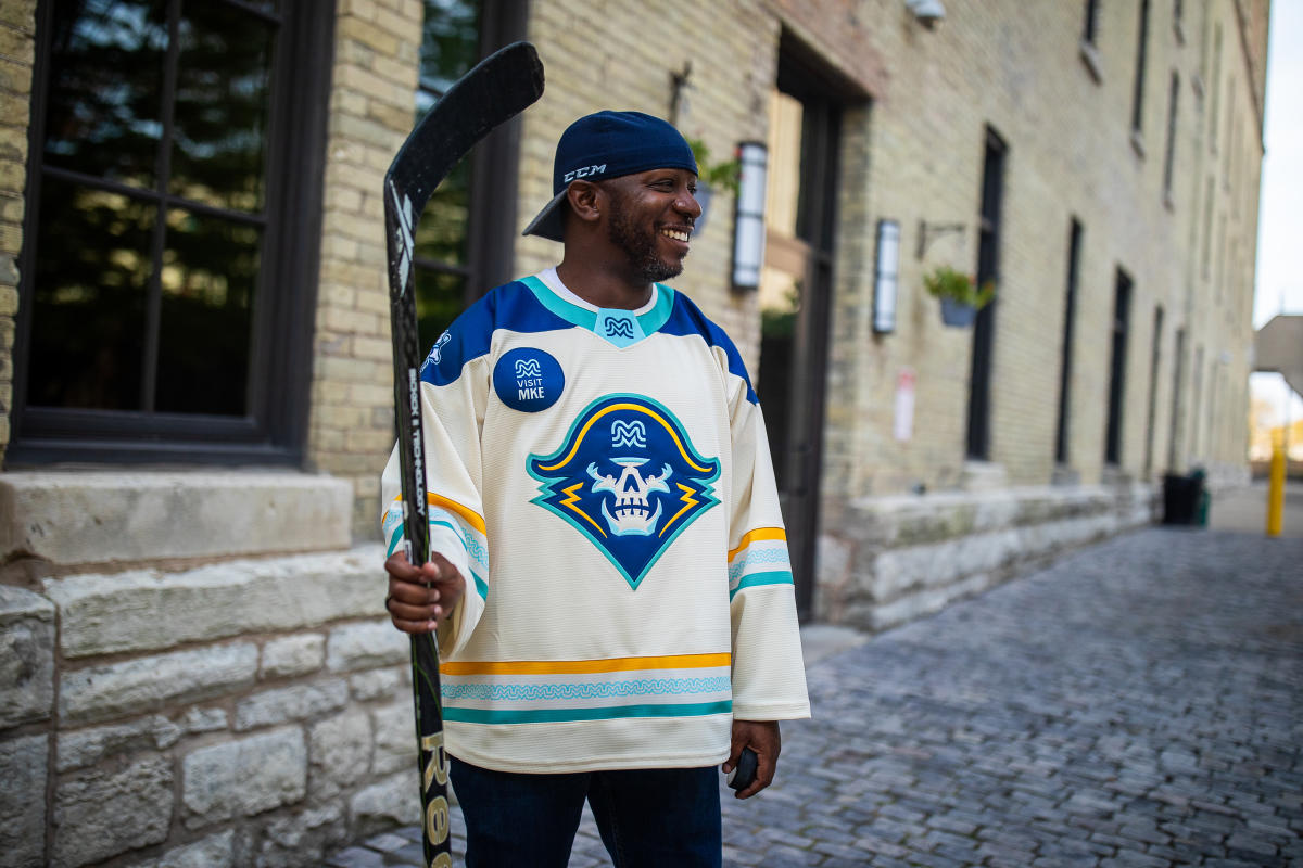 Visit Milwaukee x Admirals Jersey Collab - Ian